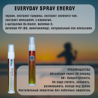 Everyday Spray Energy: сублингвальный спрей для повышения выносливости и работоспособности: фото №3