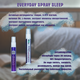 Everyday Spray Sleep: сублингвальный спрей для повышения качества сна: фото №3
